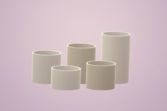 12cm Wide Base, Cylinder Vase STL File Product Image 3