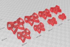 Clay Cutter STL File Bow 2- Earring Digital File Download- 8 Product Image 3