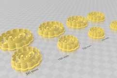 Clay Cutter STL File - Cartoon Lion Clay Cutter Earring -C Product Image 3