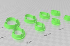 Boho Oval 1 Clay Cutter - Cookie Cutter STL File Product Image 3