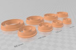 10mm Wide Circle Bezel Earring Clay Cutter -Cookie Cutter Product Image 3