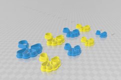 Split Deco Frill Clay Cutter - STL Digital File Download- 8 Product Image 3