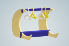 Crescent Moon Wardrobe Coat Hanger Earring Stand Stl Files - Product Image 3