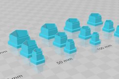 Stud Micro Pentagon 1 Clay Cutter - Cookie Cutter Stl Product Image 3
