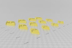 Split Diamond Clay Cutter - STL Digital File Download- 12 si Product Image 3