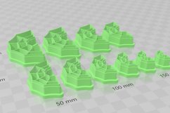 Clay Cutter STL File - Half Cobweb 2 Clay Cutter Earring -C Product Image 3