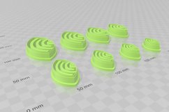 Pattern Petal 1 Earring Clay Cutter - Cookie Cutter Product Image 3