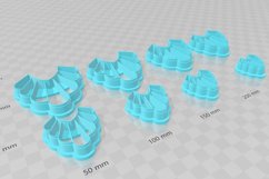 Clay Cutter STL File Frill Drop 7- Earring Digital File Down Product Image 3