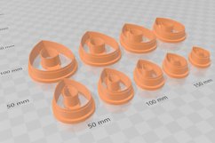 Teardrop 2 Clay Cutter - Cookie Cutter STL File Product Image 3