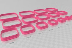 Rounded Square 1 Clay Cutter - Cookie Cutter STL File Product Image 3