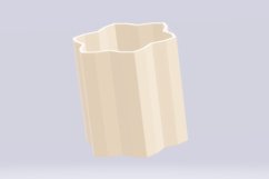 Hexagonal Flower Vase Planter Pot 1 STL File - Digital Downl Product Image 3