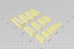 Clay Cutter STL File Long Teardrop 1- Earring Digital File D Product Image 3