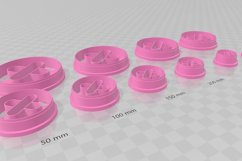 Button 5 Earring Clay Cutter -Cookie Cutter Product Image 3