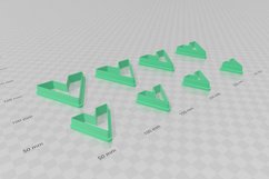 V Shape Clay Cutter - STL Digital File Download- 8 sizes and Product Image 3
