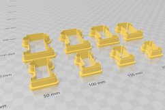 Column 1 Clay Cutter - Cookie Cutter STL File Product Image 3