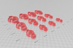 Horned Moon 1 Earring Clay Cutter - Cookie Cutter STL Product Image 3