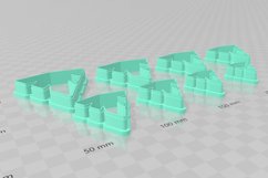 Futuristic Leaf 1 Clay Cutter Earring -Cookie Cutter Product Image 3