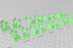 Tree Key 1 Clay Cutter - Cookie Cutter STL File Product Image 4