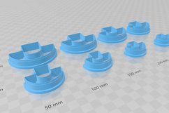 Modern Circle 1 Clay Cutter - Cookie Cutter STL File Product Image 3