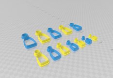 Trapezoid Drop Clay Cutter - STL Digital File Download- 12 s Product Image 3