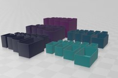 Mega Bundle Rectangle Vase STL File - Digital Download -50 S Product Image 3