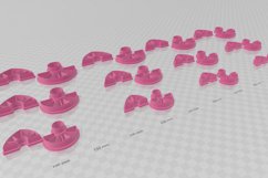 Modern Earring 3 Combo Clay Cutter - STL Digital File Downlo Product Image 3