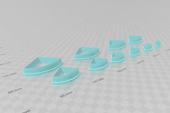 Quarter Circle Clay Cutter - STL Digital File Download- 10 s Product Image 3