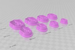 Clay Cutter STL File Decadent Drop 1 - Elegant Earring Digit Product Image 3