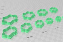 Flower 20 Clay Cutter - Cookie Cutter STL File Product Image 3