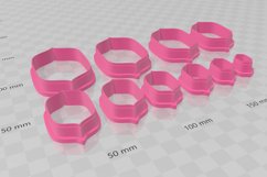 Peaked Shape 1 Clay Cutter - Cookie Cutter STL File Product Image 4