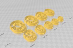 Clay Cutter STL File Decadent Donut 1 - Elegant Earring Digi Product Image 3