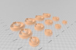 Circle Drop 2 Clay Cutter - Cookie Cutter STL File Product Image 3