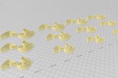 Modern Earring 2 Combo Clay Cutter - STL Digital File Downlo Product Image 3