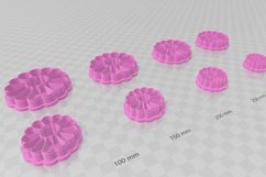 Retro Frill Hoop 2 Clay Cutter - Cookie Cutter STL File Product Image 3