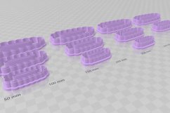 Frill Triangle 2 Hair Barrette/Crocodile Clay Cutter Product Image 3