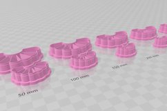 Half Frill 2 Earring Clay Cutter - Cookie Cutter Product Image 3