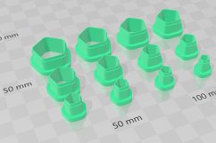 21 Designs Basic Shapes Stud Micro Clay Cutter - Cookie Cutt Product Image 16
