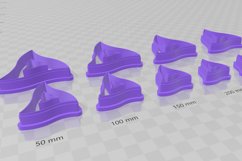 Wiggle Triangle 2 Clay Cutter - Cookie Cutter STL File Product Image 3