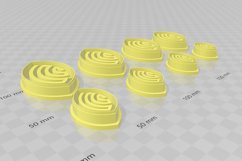 Pattern Petal 2 Earring Clay Cutter - Cookie Cutter Product Image 3