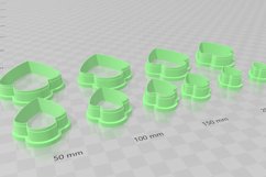 1920s Fan 3 Clay Cutter - Cookie Cutter STL File Product Image 4