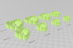 Clay Cutter STL File Frill Drop 5- Earring Digital File Down Product Image 3