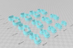 Wave Bar 1 Clay Cutter - Cookie Cutter STL File Product Image 3