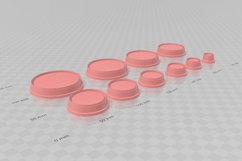 Clay Cutter STL File - Circle Bezel 3- Earring Digital File Product Image 4