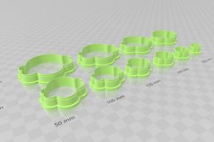 60s Retro Frill 1 Earring Clay Cutter -Cookie Cutter Product Image 3