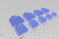 Window 12 Earring Clay Cutter - Cookie Cutter STL Product Image 3