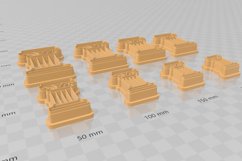 Column 4 Clay Cutter - Cookie Cutter STL File Product Image 3
