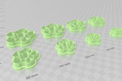 Wave Shape 3Earring Clay Cutter - Cookie Cutter STL Files Product Image 3