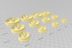 Circle Drop 1 Clay Cutter - Cookie Cutter STL File Product Image 3