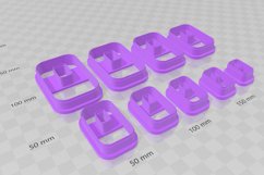 Rounded Rectangle 2 Clay Cutter - Cookie Cutter STL File Product Image 3