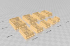 Patchwork Rectangle 1 Earring Clay Cutter - Cookie Cutter ST Product Image 3